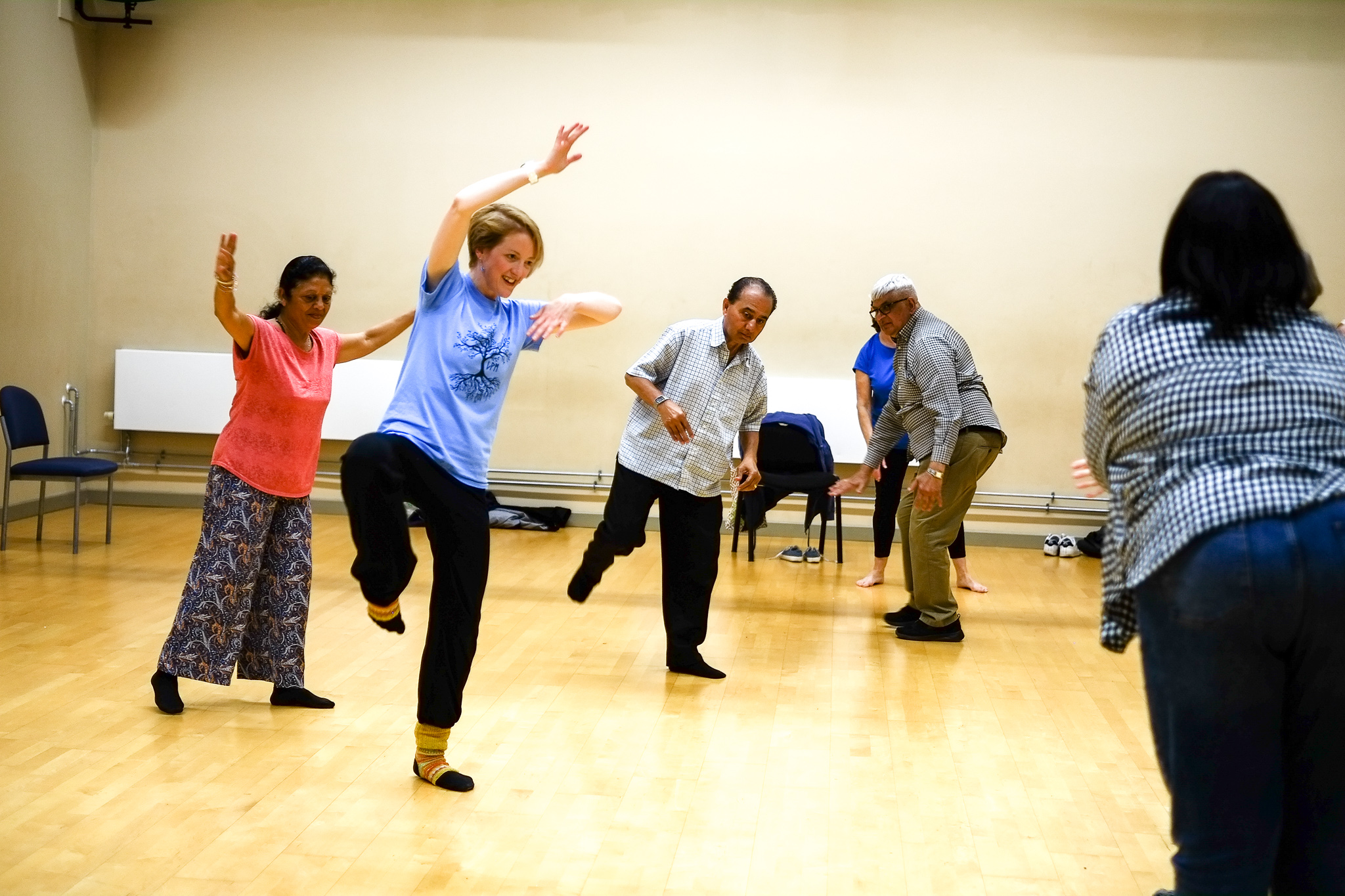 Neuro-Moves dance session with participants and lead artist